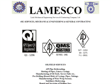 Tablet Screenshot of lamesco.com